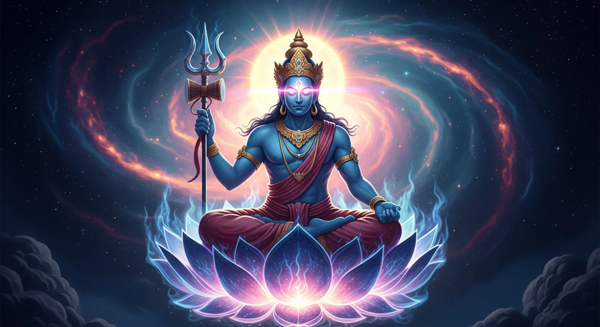 Ilustrasi Bethara Siwa yang agung, dewa pelebur dan pelindung Wuku Tambir dalam primbon Jawa.