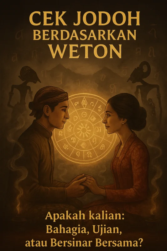 Ilustrasi cek jodoh weton dan kecocokan pasangan Cek Pekerjaan Menurut Weton Bagan Cek Pekerjaan Menurut Weton berdasarkan Neptu dan Wuku Pasangan melakukan cek jodoh menurut weton jawa.